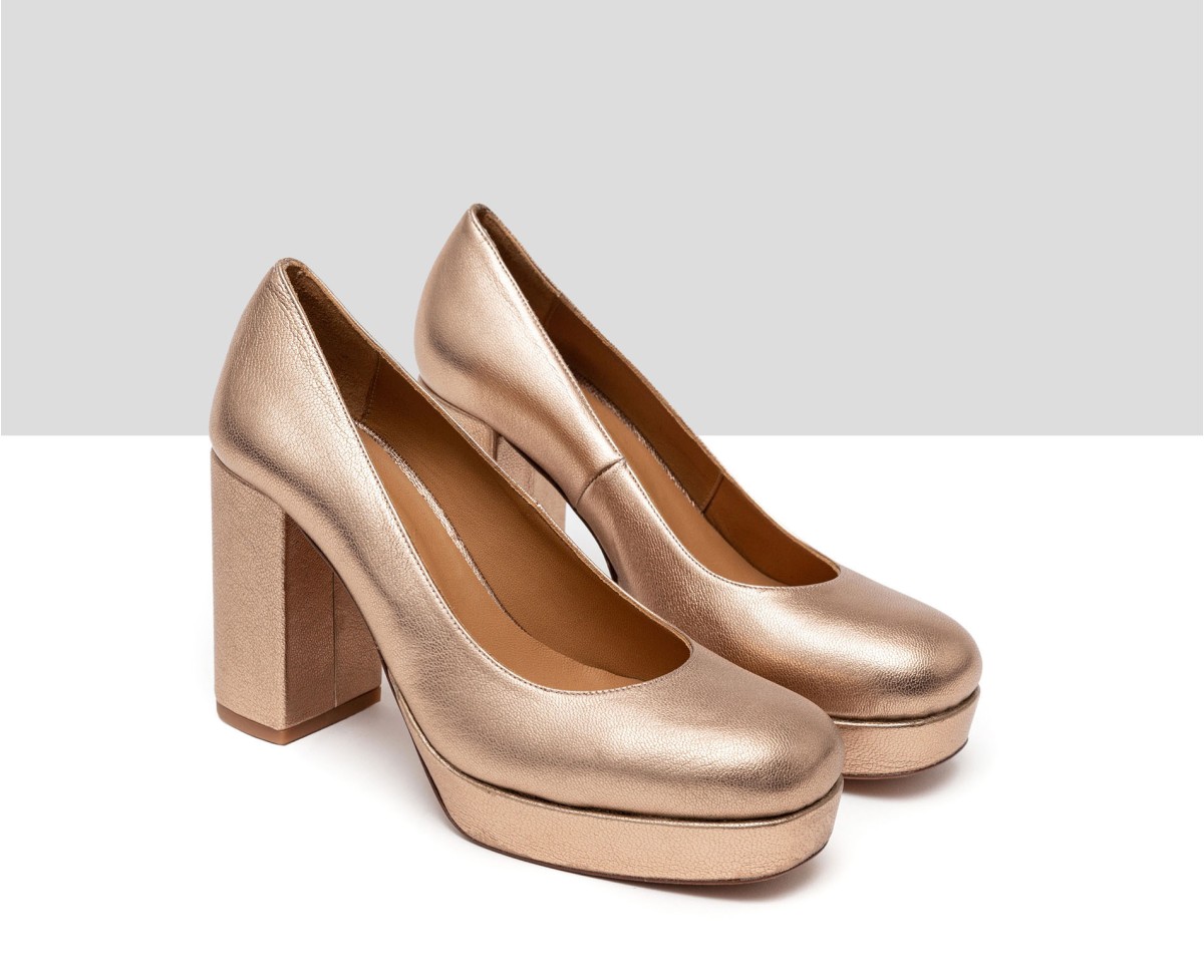 Head Over Heels *Head Over Heels by Dune Gold 'Annabel' Mid Heel Shoes |  Heels, Mid heel shoes, Women shoes