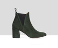 Women's leather ankle boots with high heels. Emilia