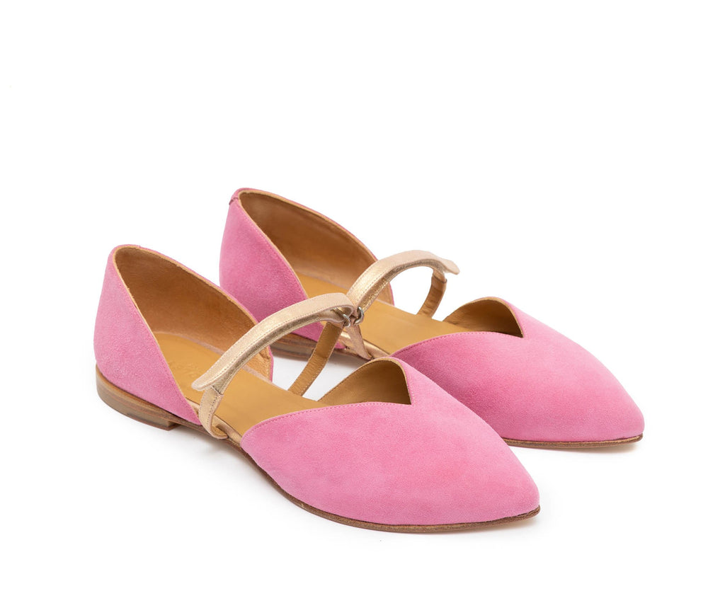 Scarpa da donna in pelle con tacco basso. Frits