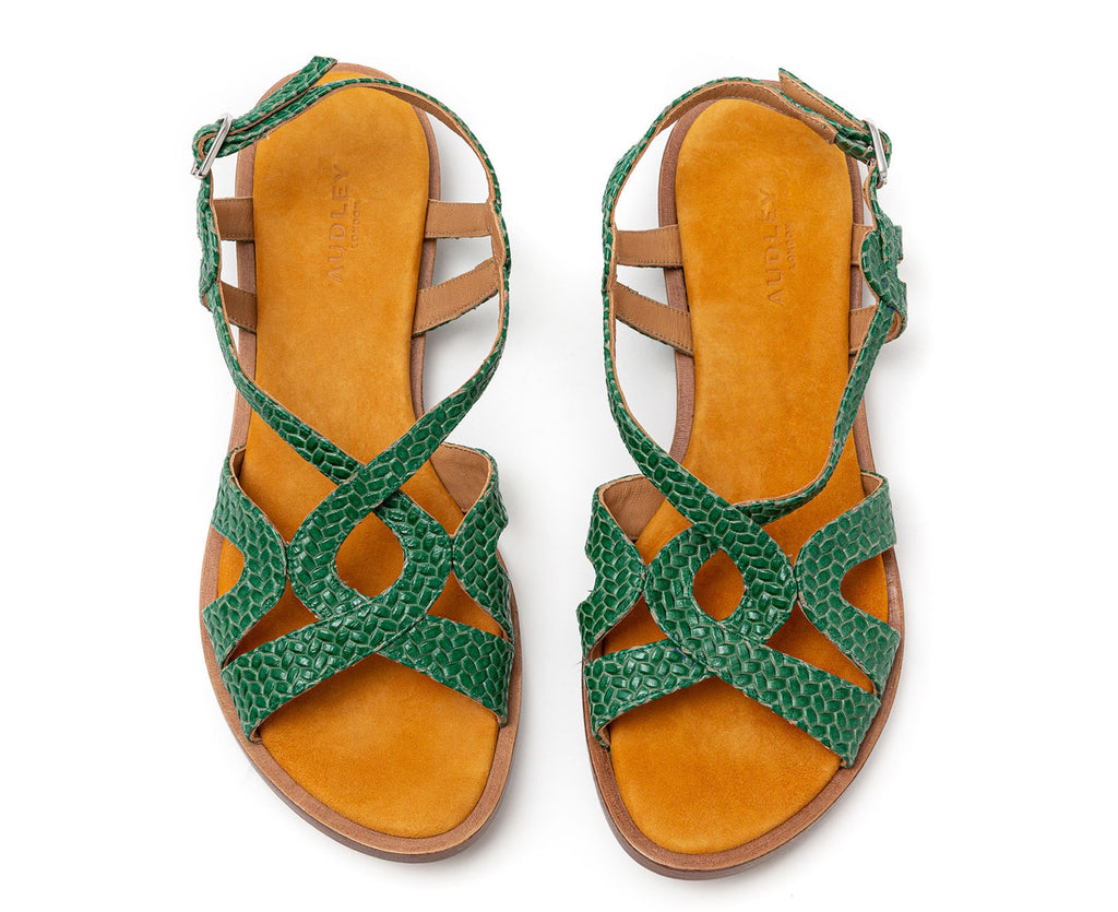 Sandalo basso in pelle da donna. Hayley