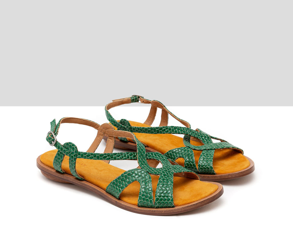 Sandalo basso in pelle da donna. Hayley