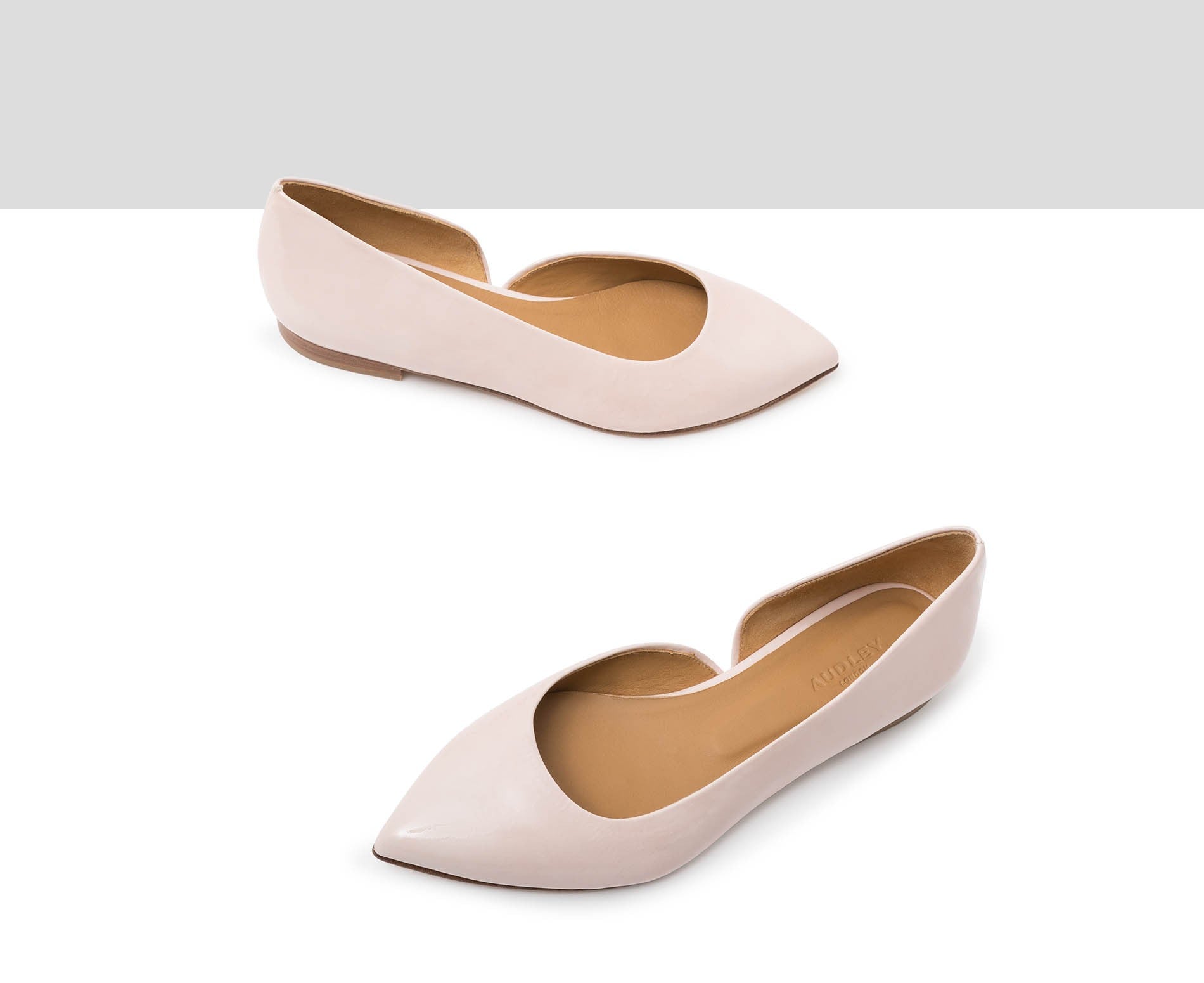 Zapato de mujer en piel con tacón bajo. Janire