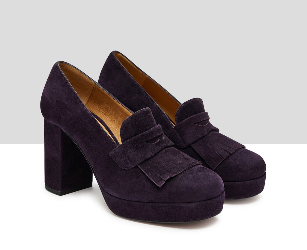 Scarpa da donna in pelle con tacco alto. Isaura