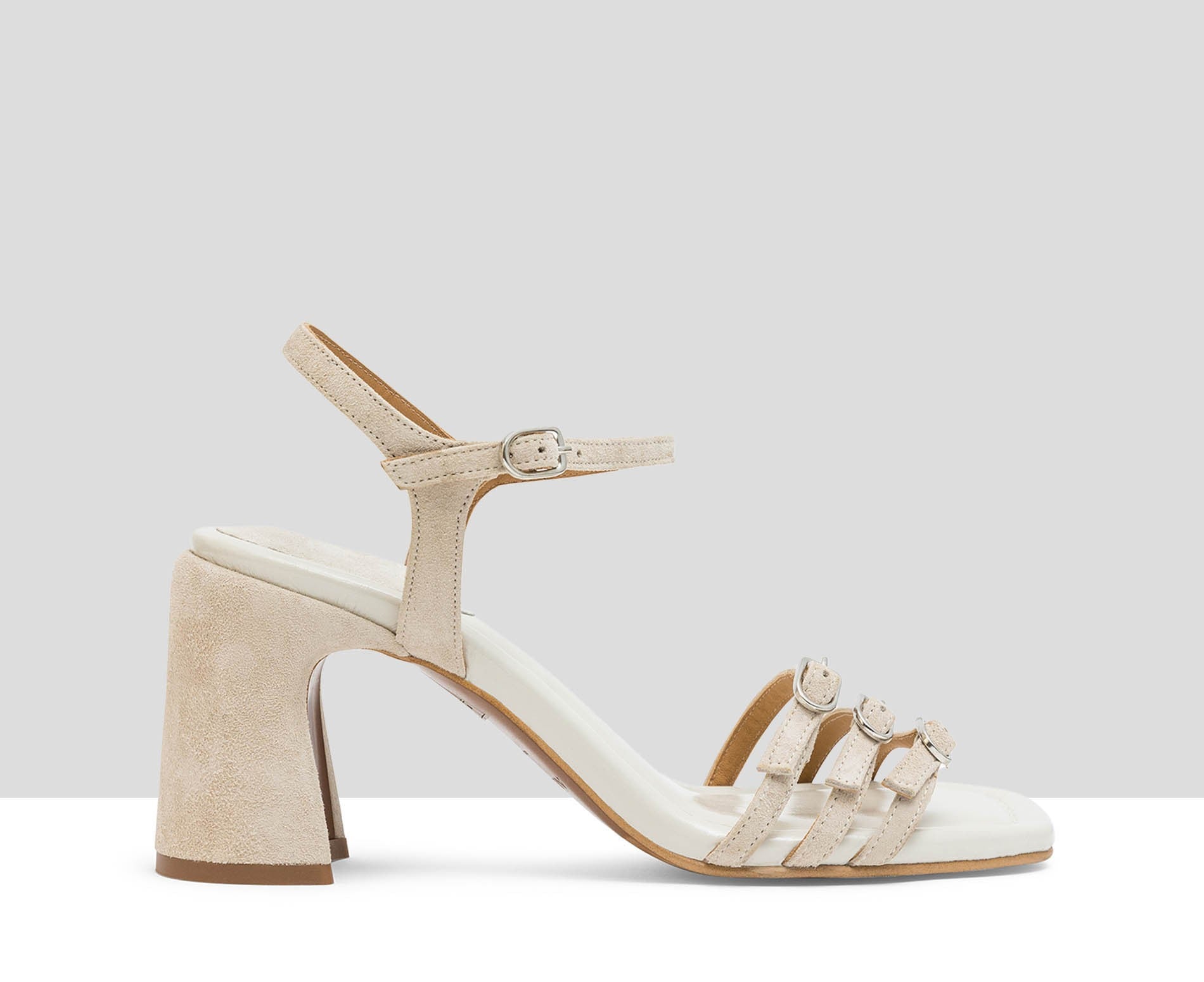 Sandalo da donna in pelle con tacco alto. Jayne