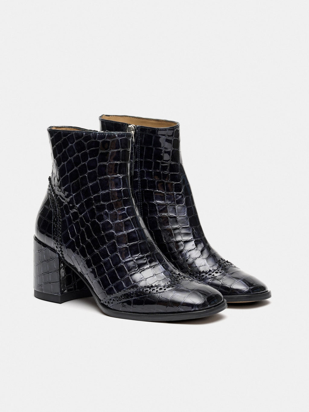 Stivaletti da donna in pelle con tacco medio. Marilu