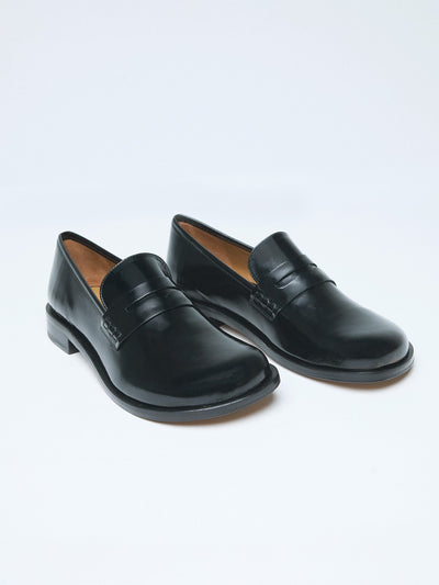 Scarpa da donna in pelle con tacco basso. Morgan