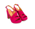 Scarpa da donna in pelle con tacco alto. Bimba