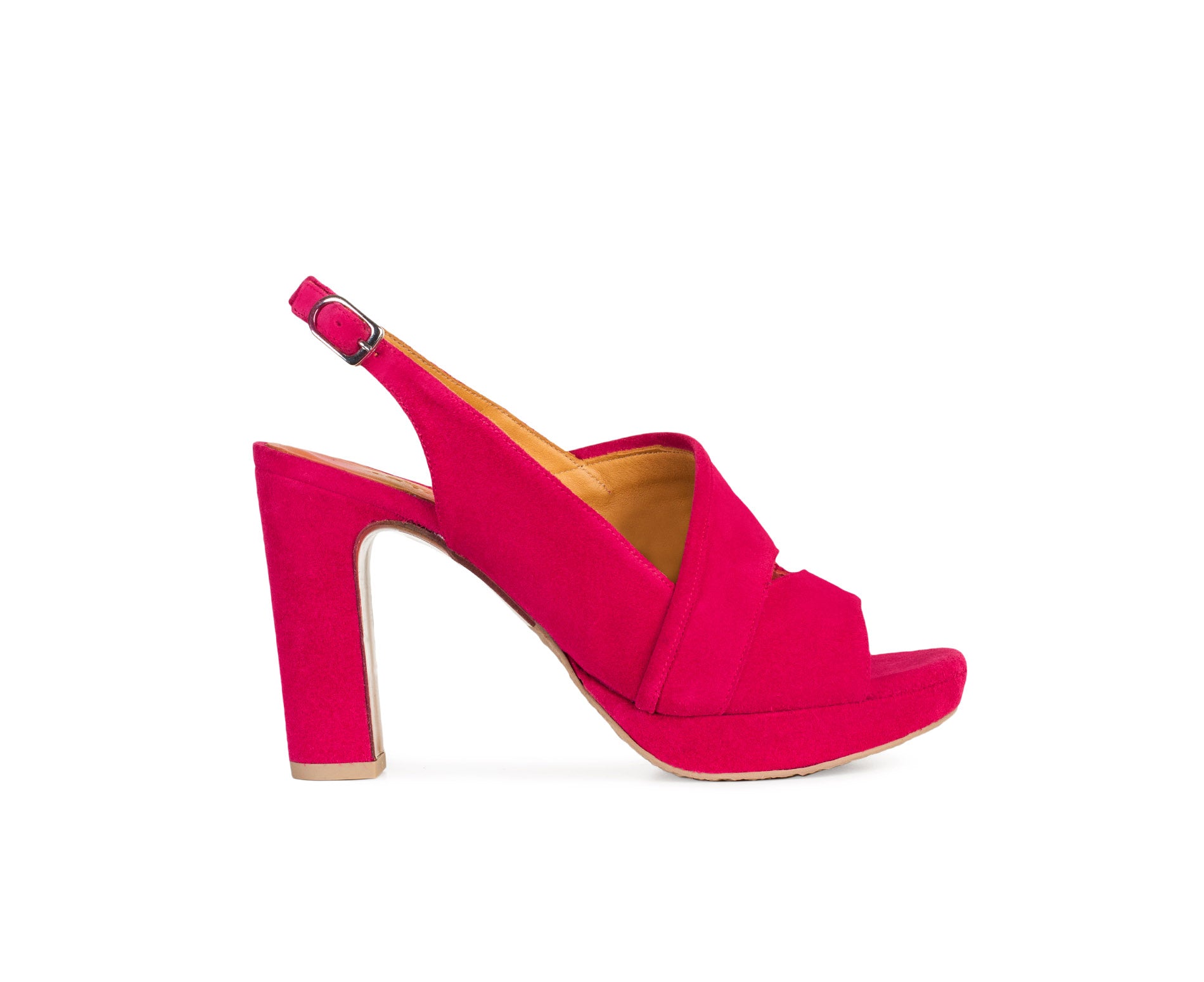 Scarpa da donna in pelle con tacco alto. Bimba