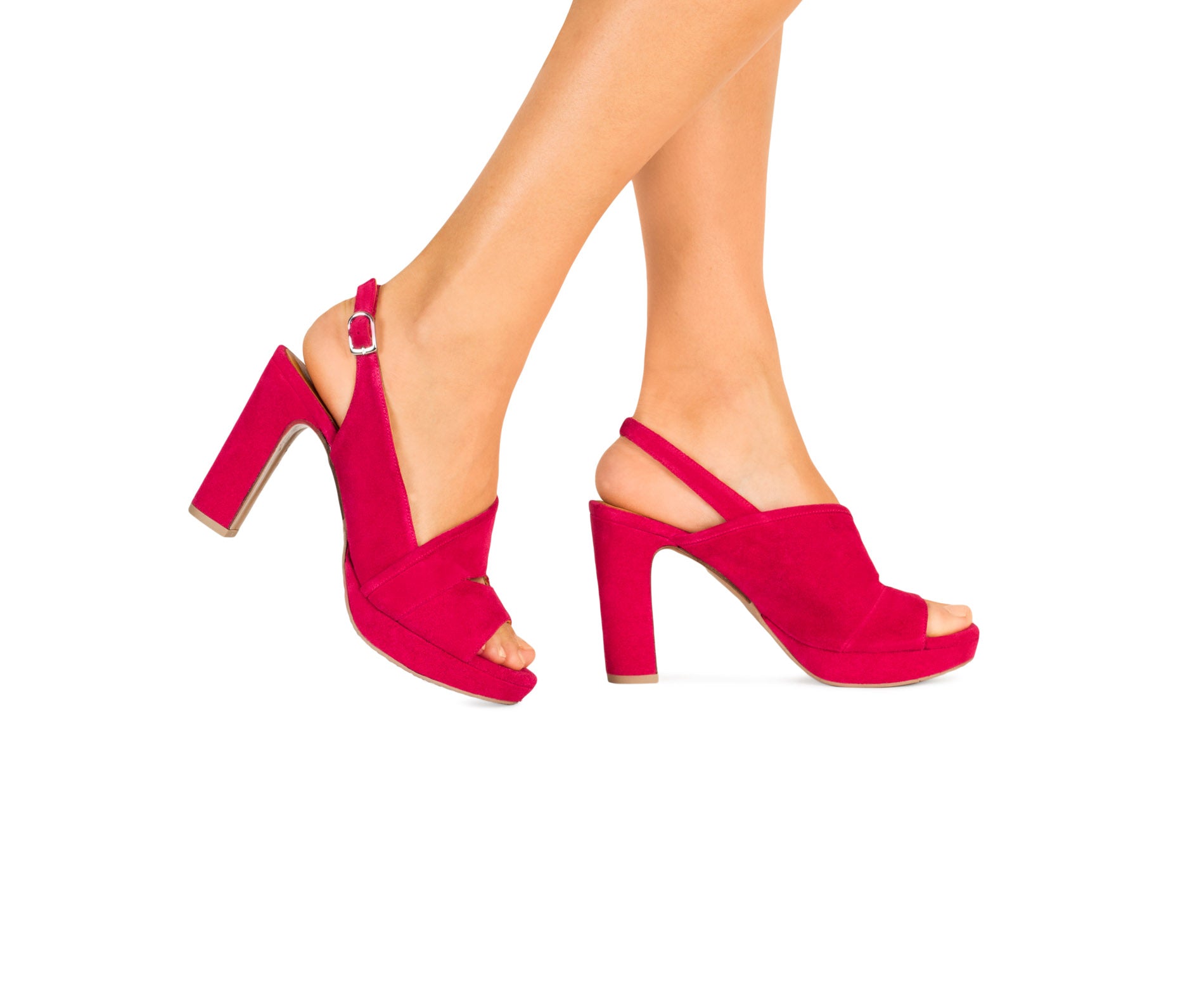 Scarpa da donna in pelle con tacco alto. Bimba