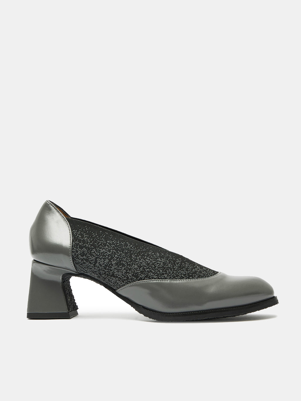 Scarpa da donna in pelle con tacco basso. Mavi