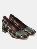 Scarpa da donna in pelle con tacco medio. Orfelina
