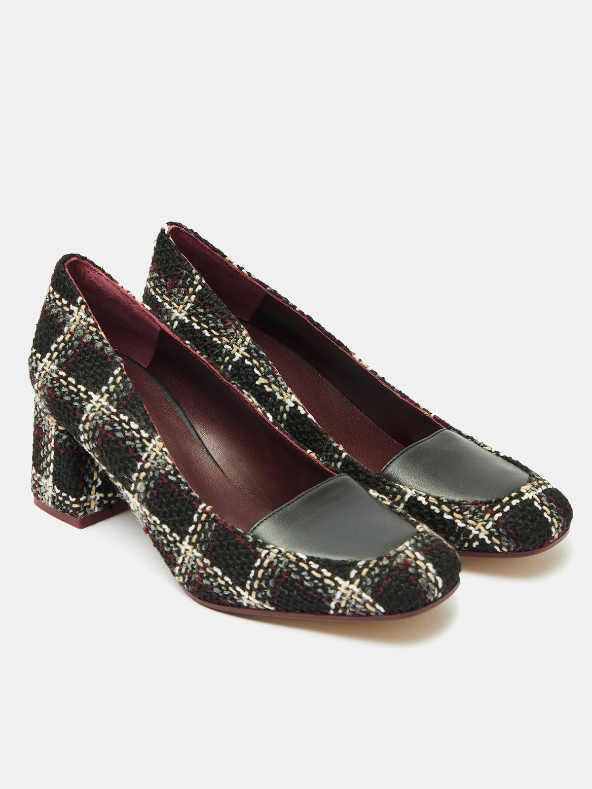 Scarpa da donna in pelle con tacco medio. Orfelina