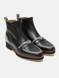 Stivaletti da donna in pelle con tacco medio. Miho
