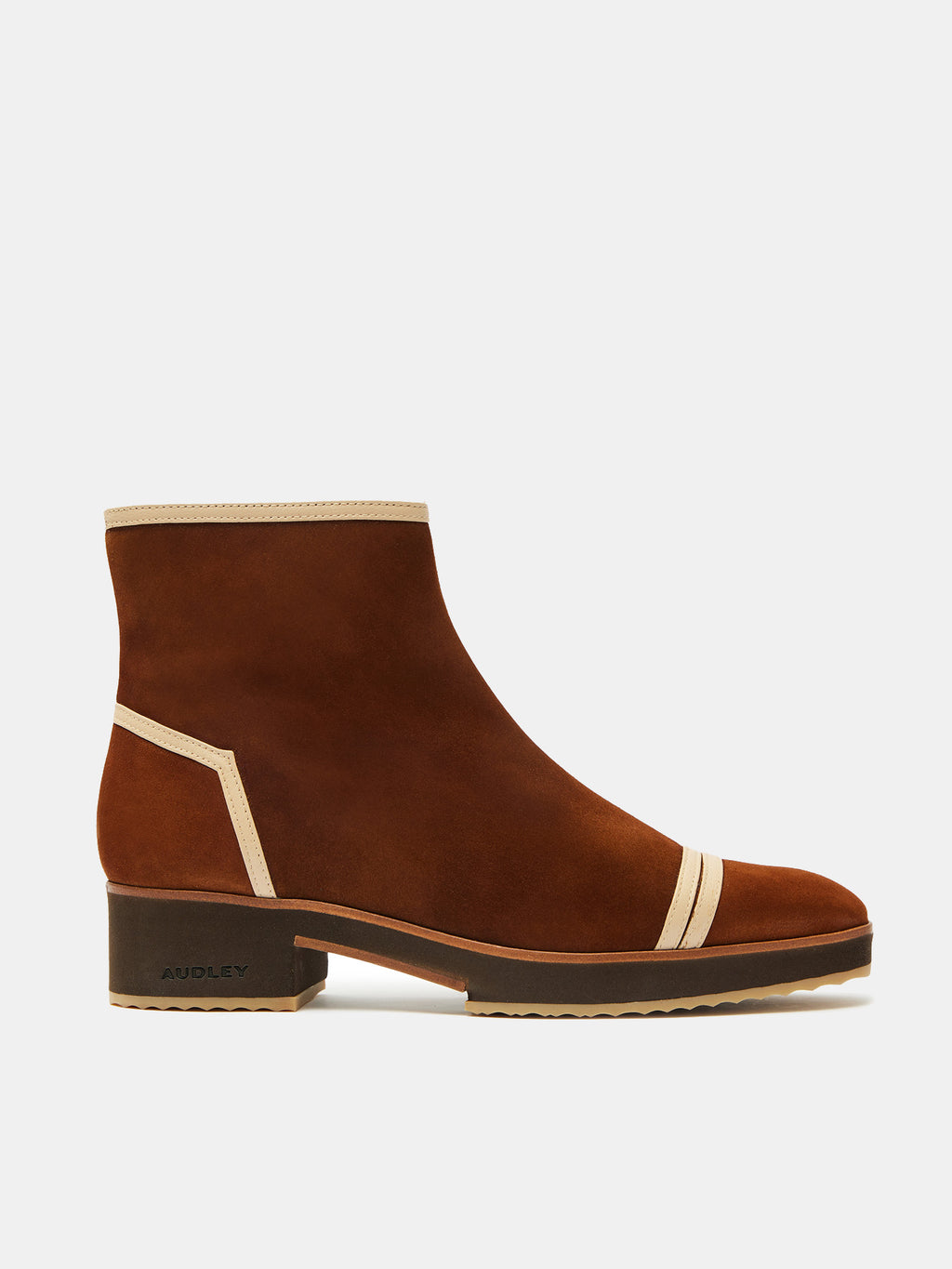 Women's leather ankle boots with a mid-heel. Orsini