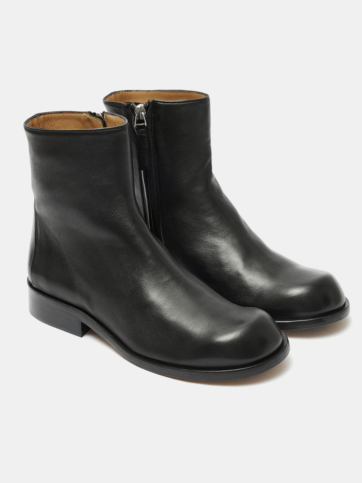 Stivaletti da donna in pelle con tacco basso. Otile