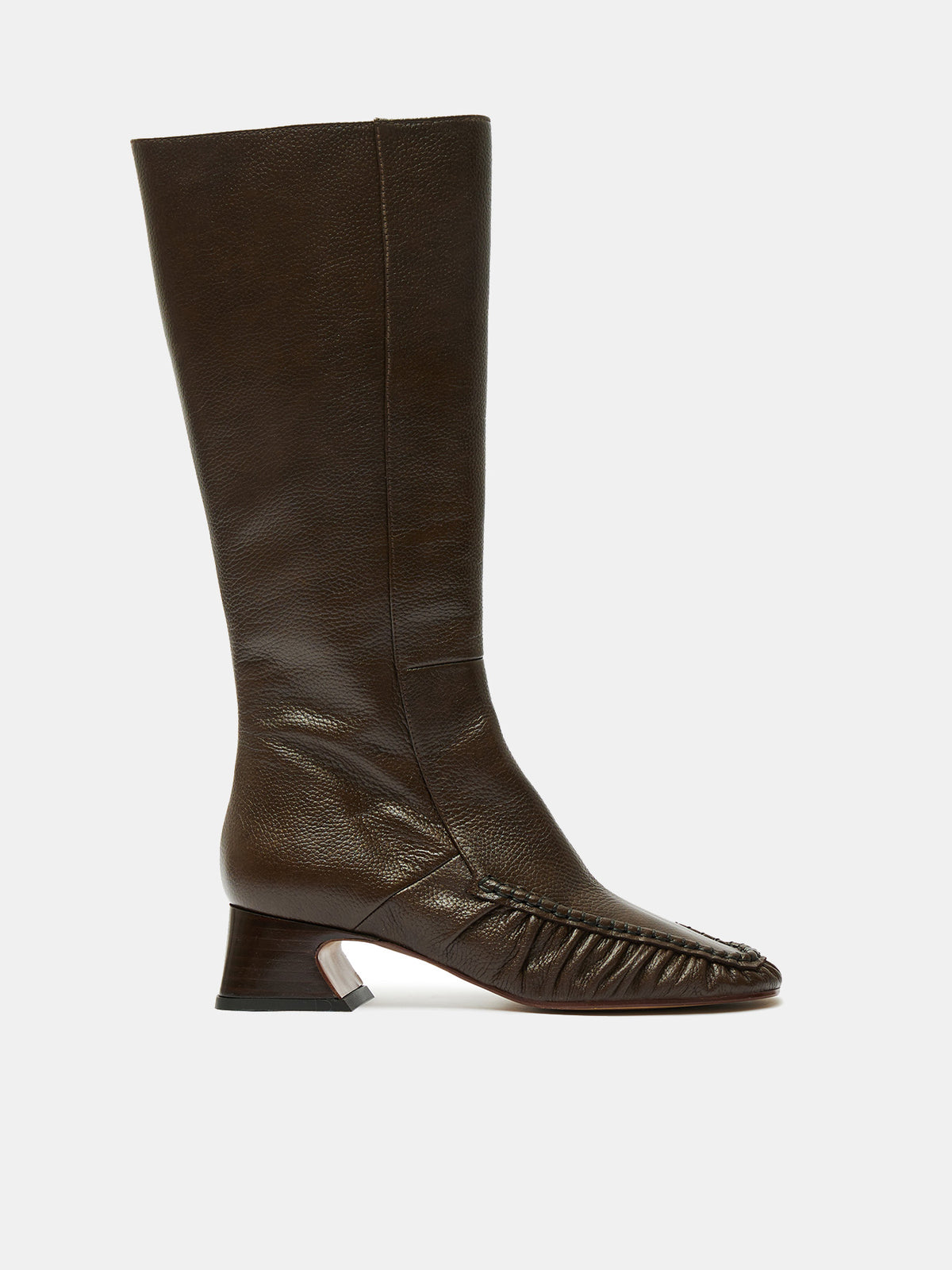 Stivaletti da donna in pelle con tacco medio. Ofelia