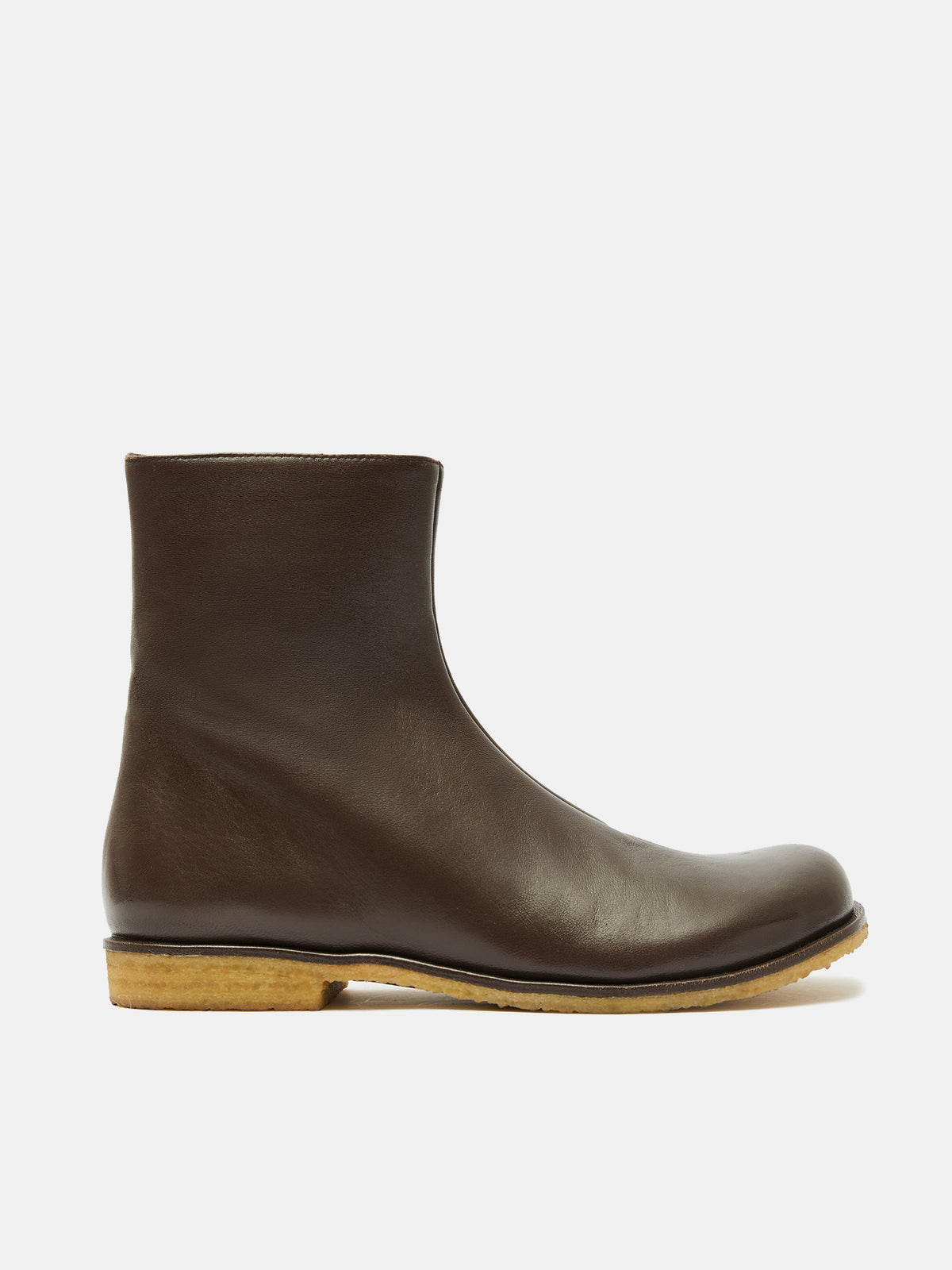 Women's leather ankle boots with a mid-heel. Miho