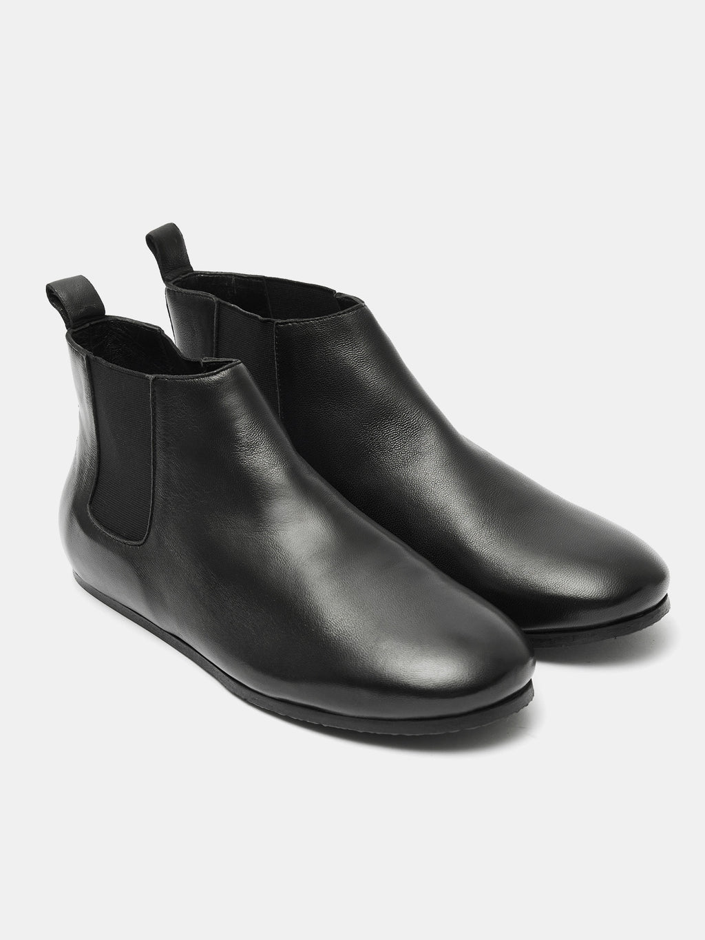 Women's leather ankle boots with a mid-heel. Miho