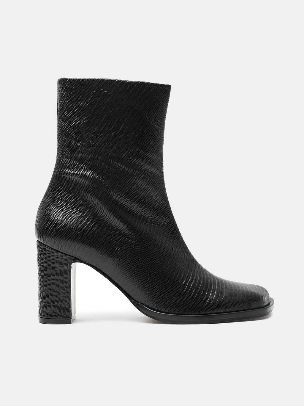 Stivaletti da donna in pelle con tacco medio. Miho