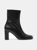 Stivaletti da donna in pelle con tacco medio. Miho