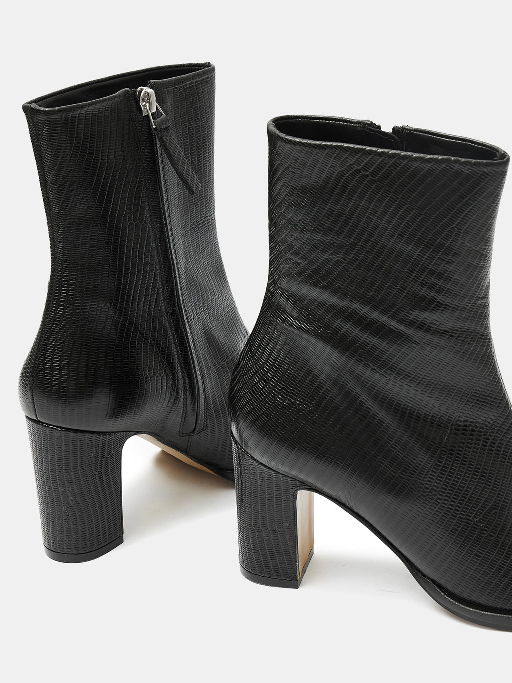 Stivaletti da donna in pelle con tacco medio. Miho