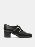 Scarpa da donna in pelle con tacco medio. Marga