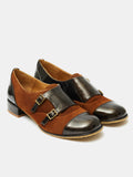 Zapato de mujer en piel con tacón bajo. Orli