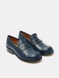 Zapato de mujer en piel con tacón bajo. Ocean