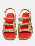 Women's low-heeled leather sandal. Nixie