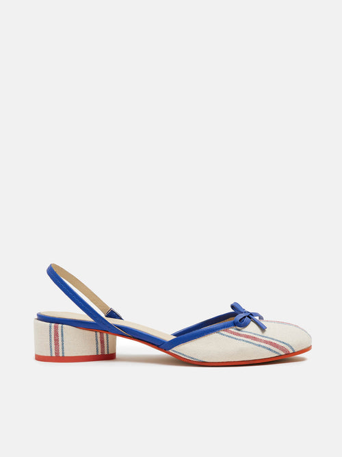 Zapato de mujer en piel con tacón bajo. Navit