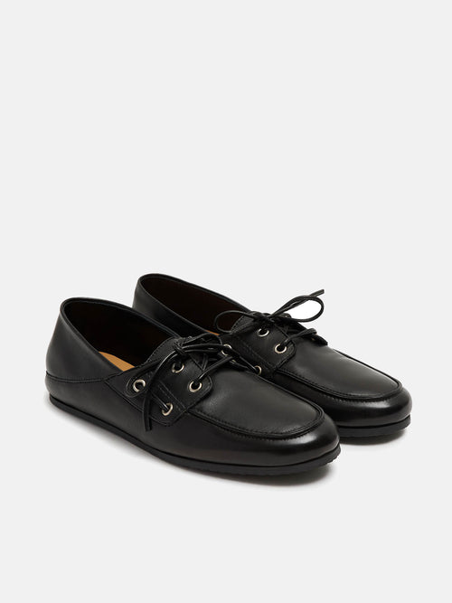 Scarpa da donna in pelle con tacco basso. Norabel