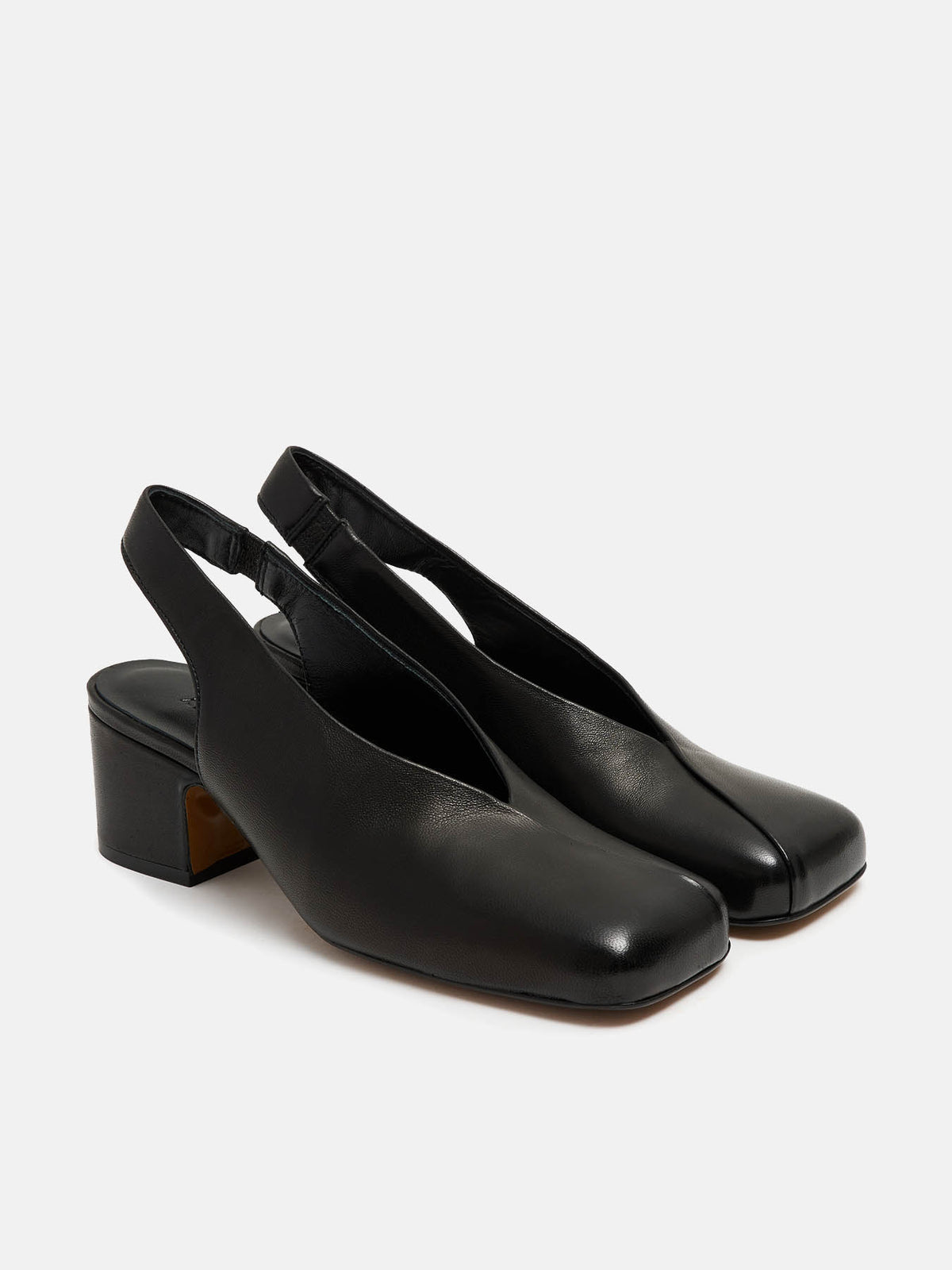 ladies dress shoes medium heel Women's leather with a heel. Nataly block heel slingback shoes