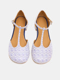 Women's leather shoe with low heel. Layan
