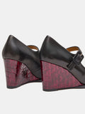 Scarpa da donna in pelle con tacco alto. Melina
