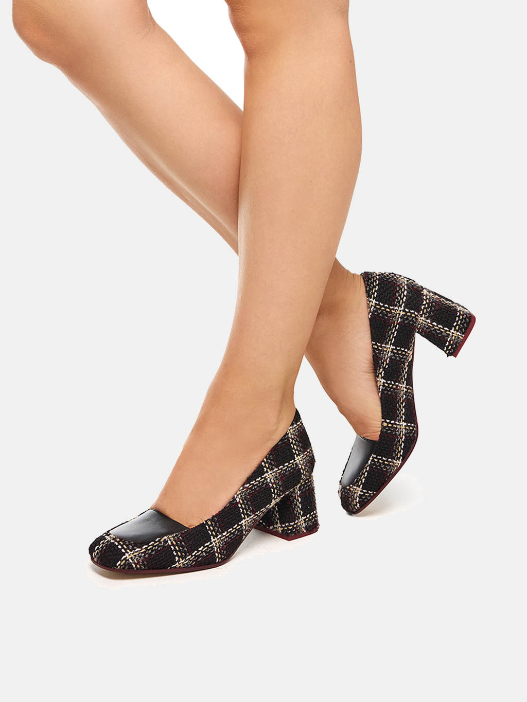Scarpa da donna in pelle con tacco medio. Orfelina