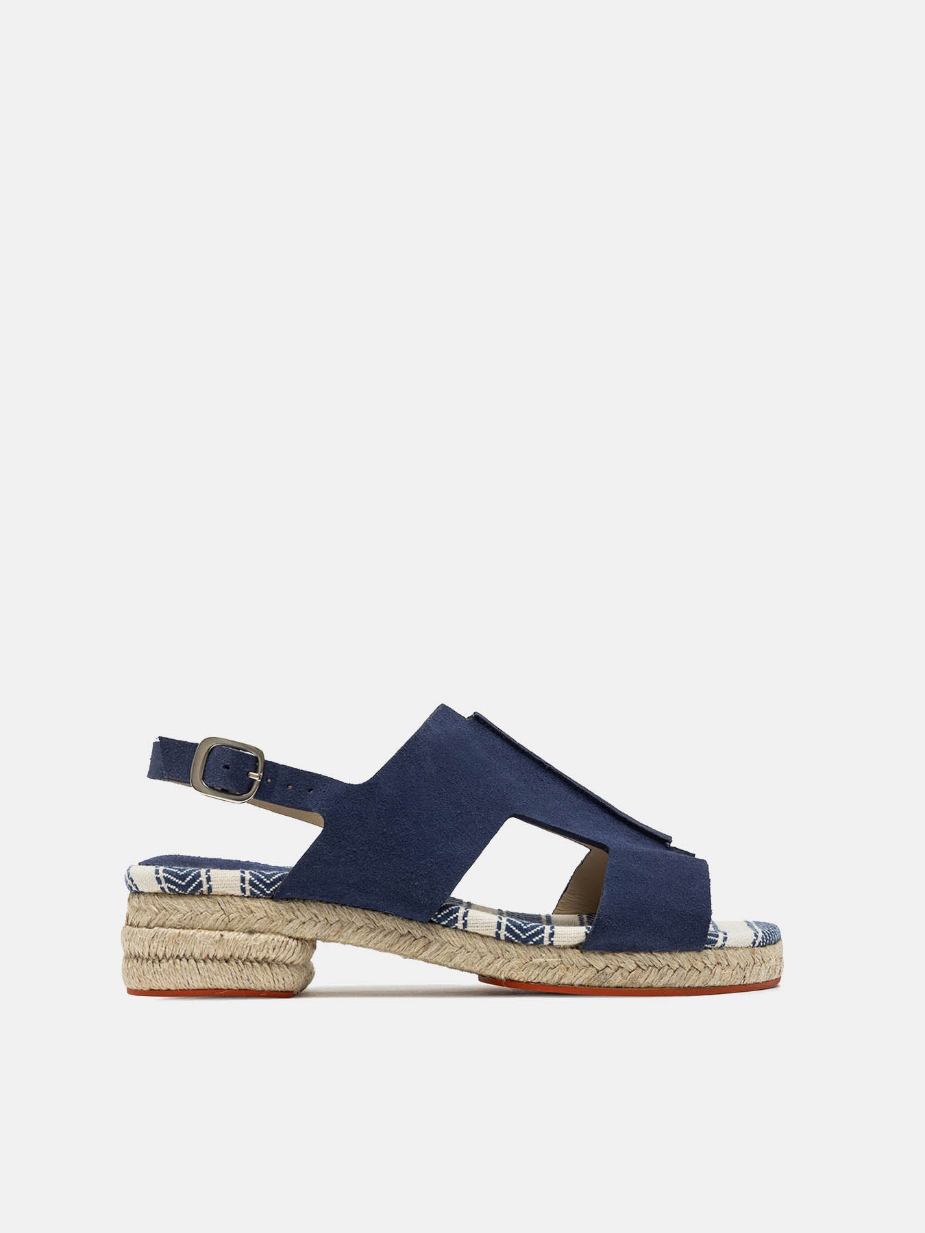 Women's leather low-heel sandal. Nivea