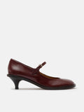 Zapato de mujer en piel con tacón bajo. Oluchi